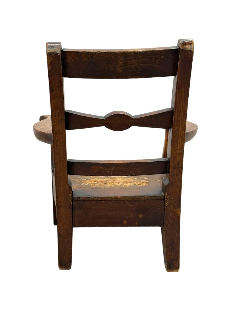 Vintage English Oak Children's Chair - Image 5