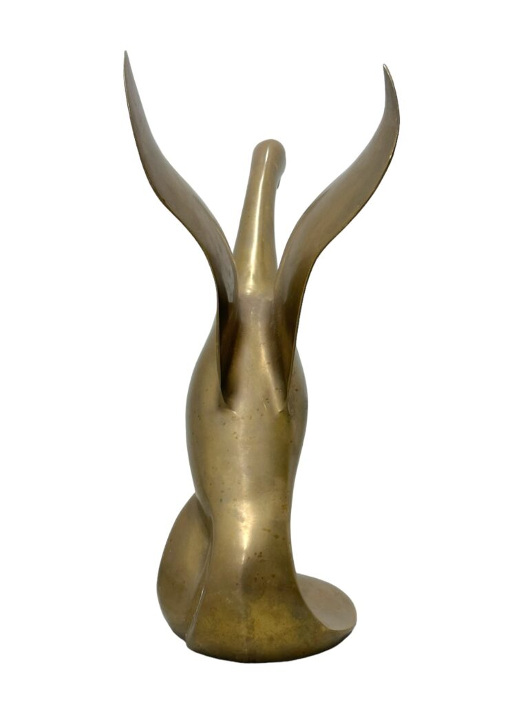 Vintage Brass Duck in Flight - Image 7