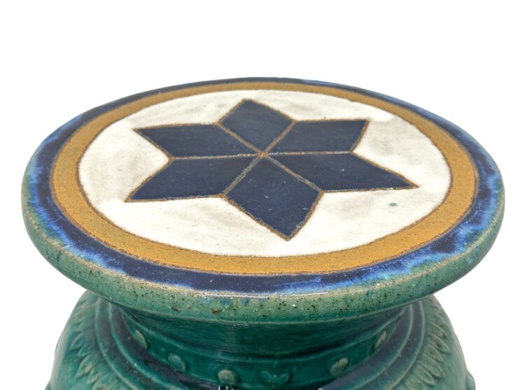 Antique Ceramic Chinese Star Garden Stool - Image 2