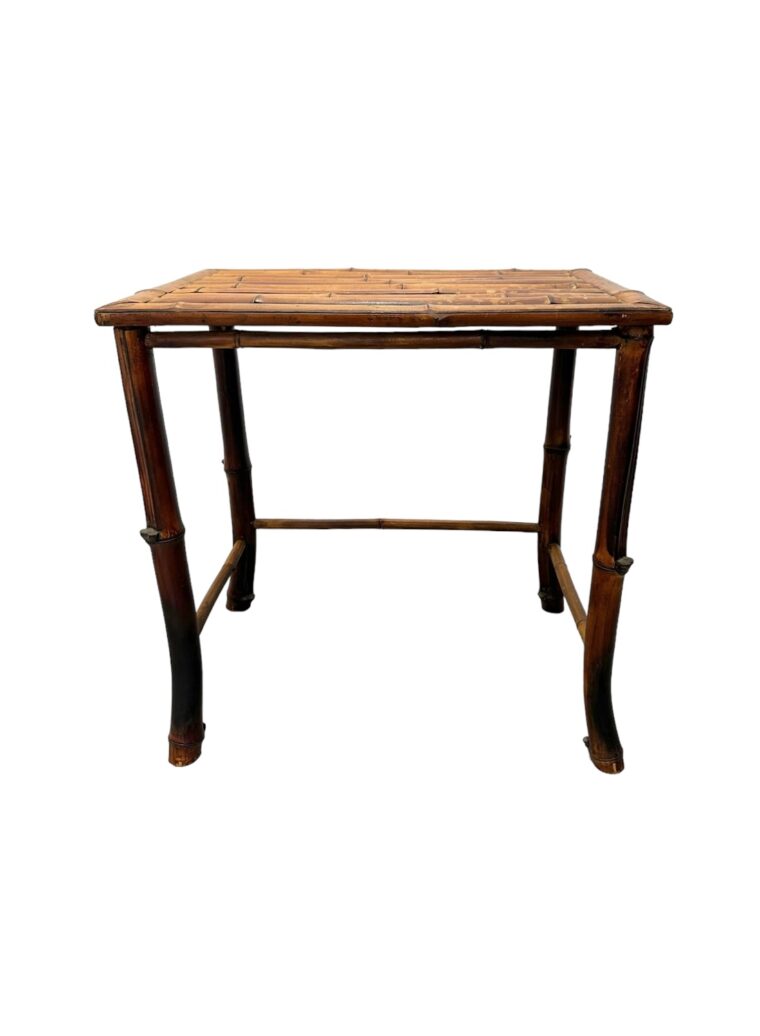 Vintage English Bamboo Side Table - Image 5