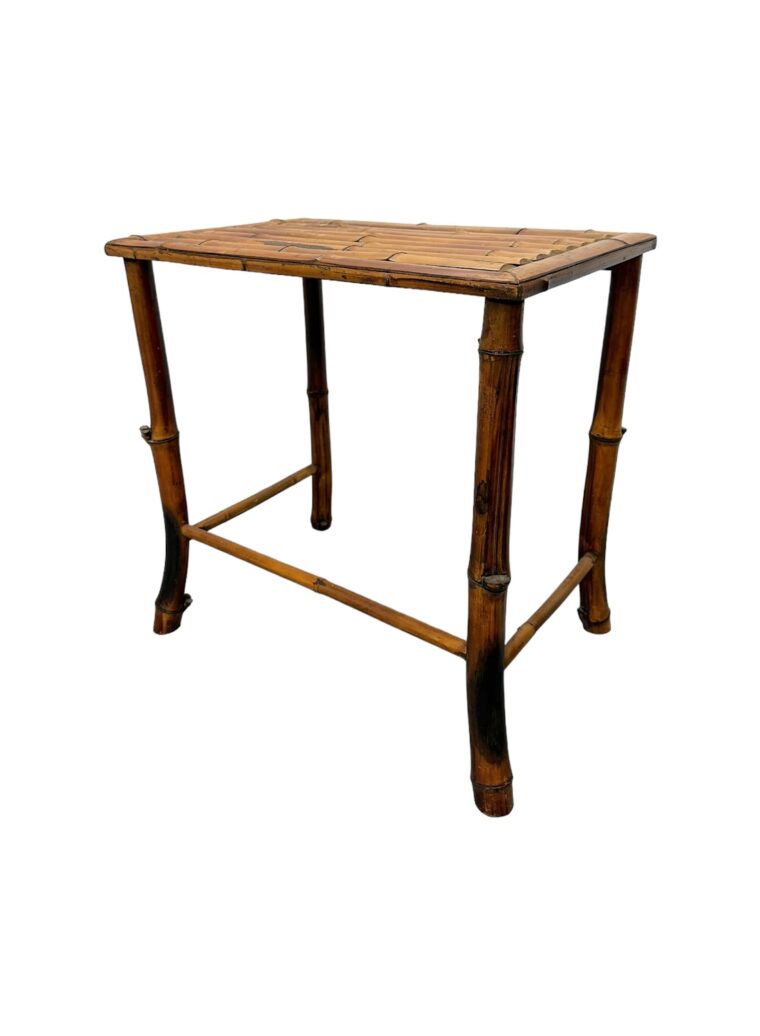 Vintage English Bamboo Side Table