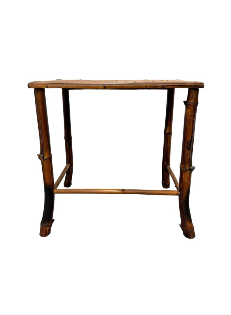 Vintage English Bamboo Side Table - Image 6