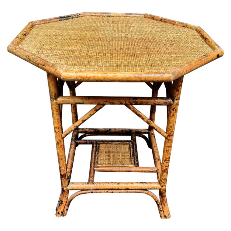 Vintage Bamboo Drinks Table