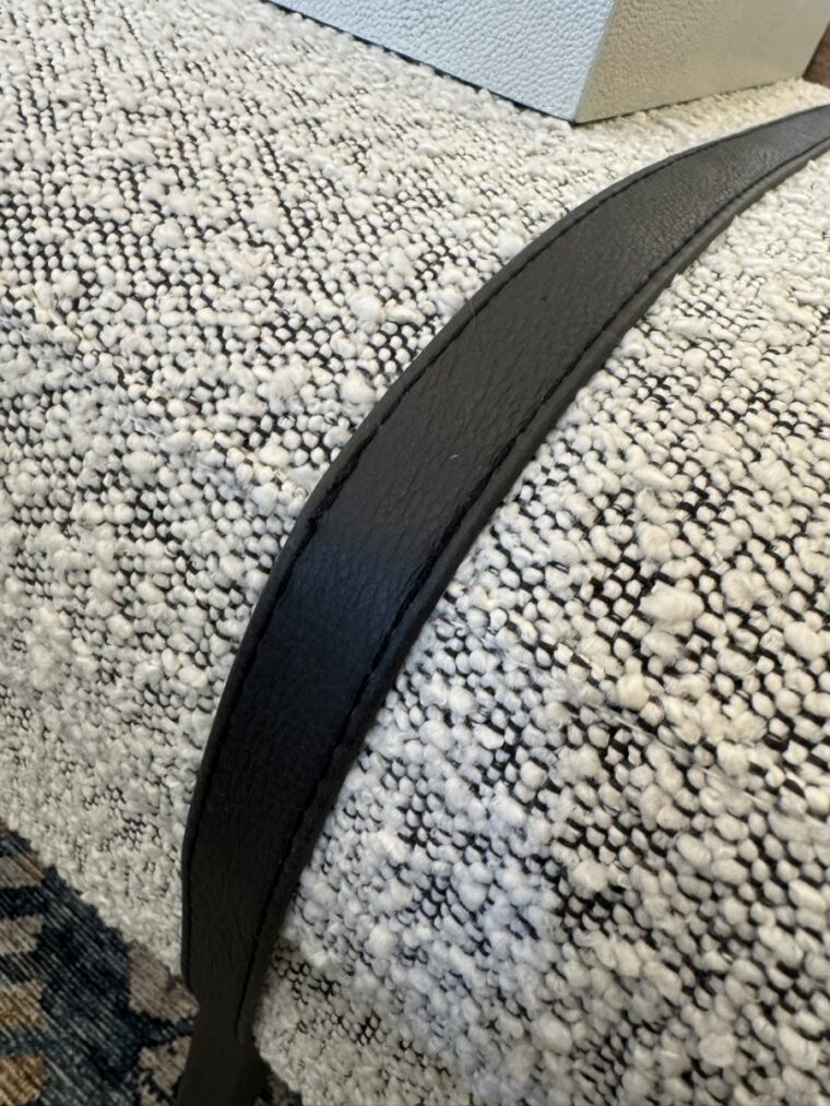 Banded Leather and Upholstered Bench - Image 15