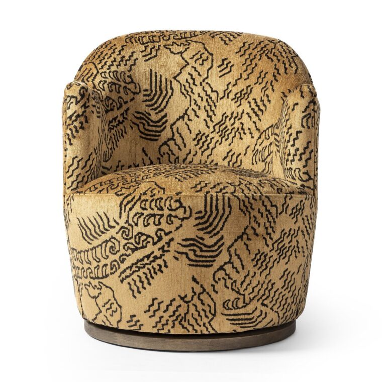 Natural Ochre Petite Swivel Chair - Image 2