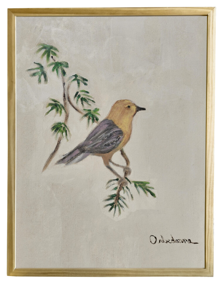 Bird on Bamboo Original Art