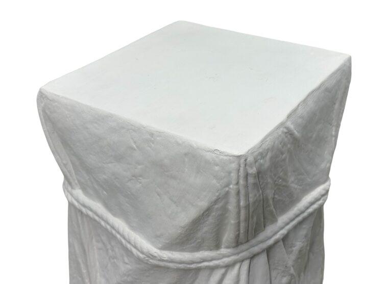 John Dickinson Style Draped Rope Plaster Pedestal - Image 2