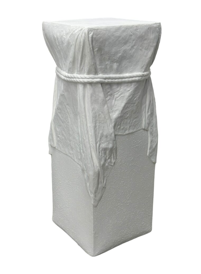 John Dickinson Style Draped Rope Plaster Pedestal - Image 5