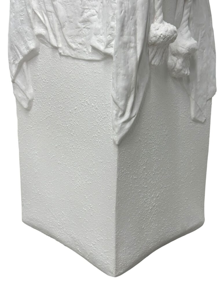 John Dickinson Style Draped Rope Plaster Pedestal - Image 6