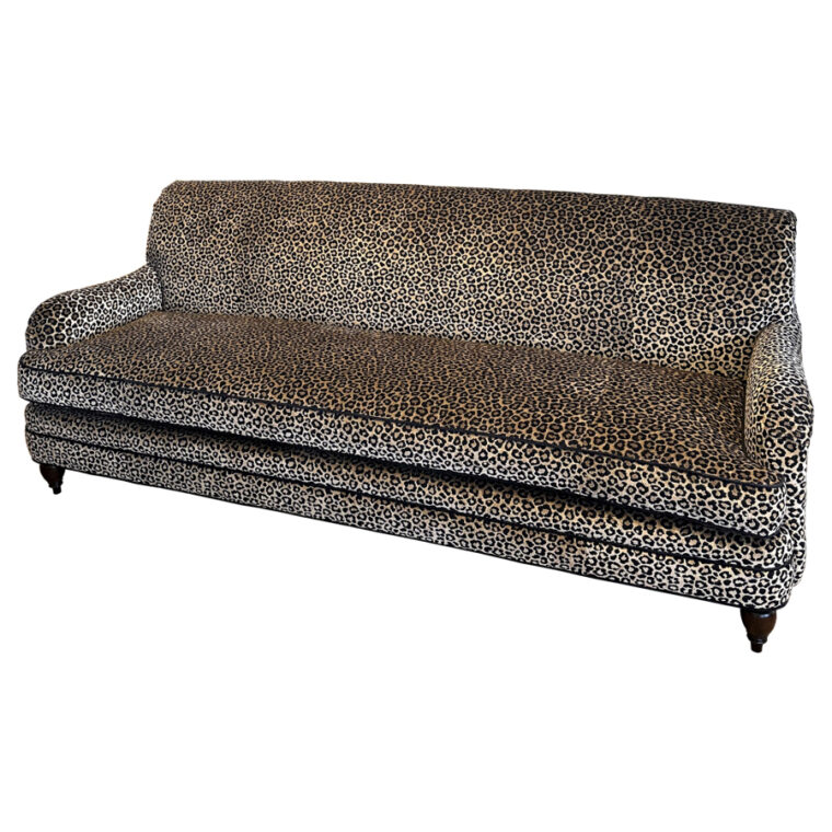 Amelia English Arm Sofa in Animal Print - Image 2