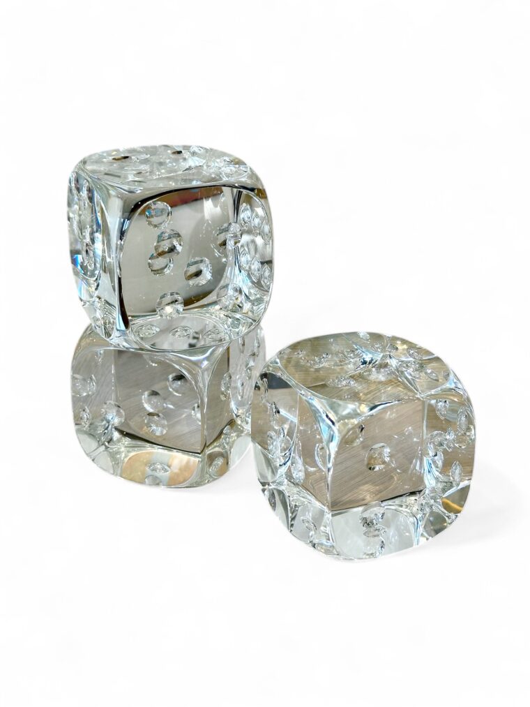 Crystal Dice Paperweight