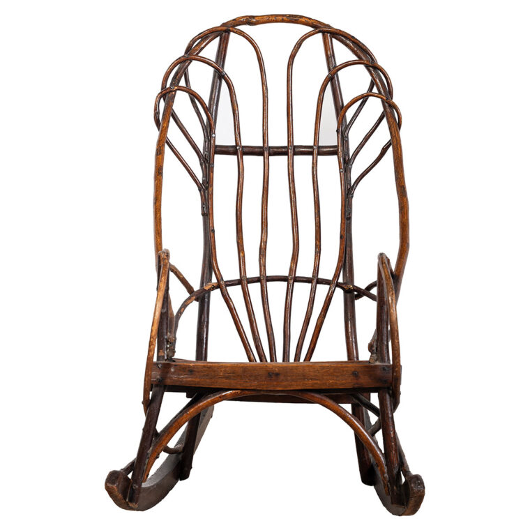 Antique Bentwood Hickory and Oak Child's Rocking Chair - Image 2