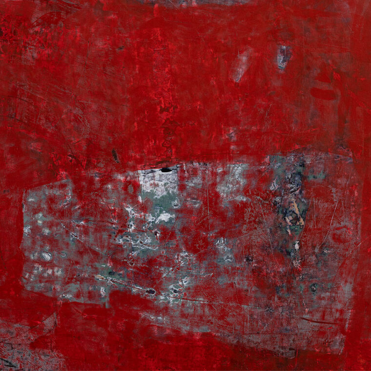 Abstract in Red Original Art - Image 2