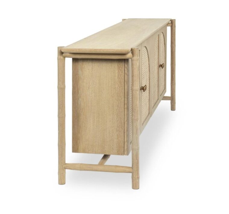 Oak Wood 4 Door Cabinet - Image 5