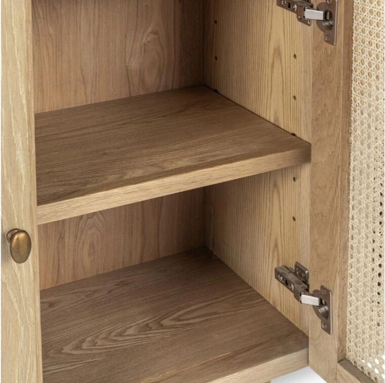 Oak Wood 4 Door Cabinet - Image 6