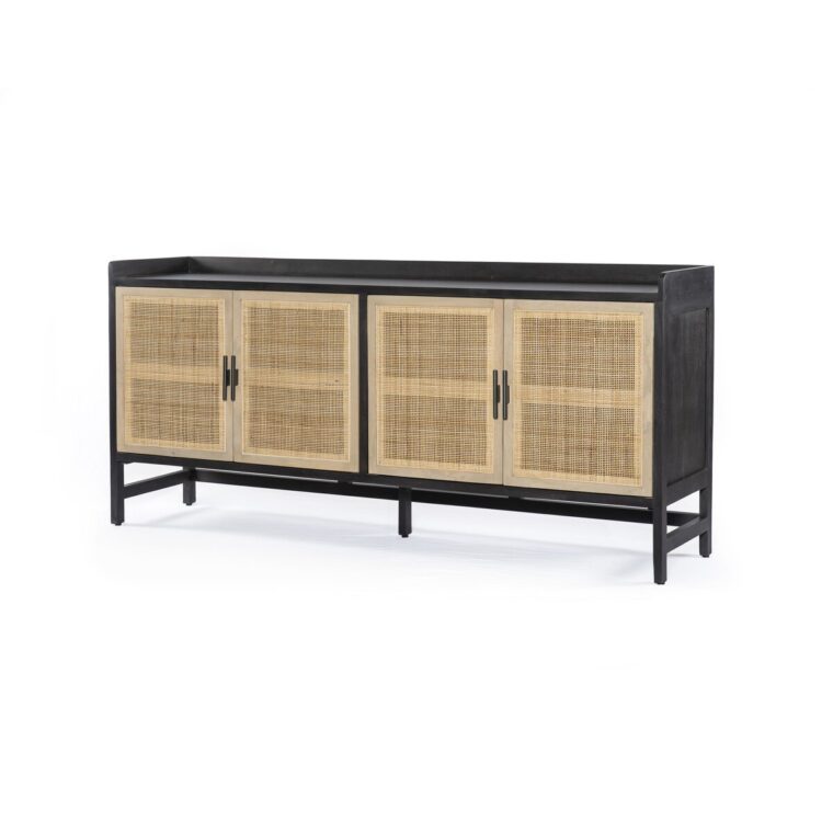 Mango Wood Sideboard with Cane Doors - Image 13