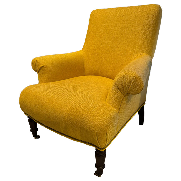 Citrine Rolled Arm Chair