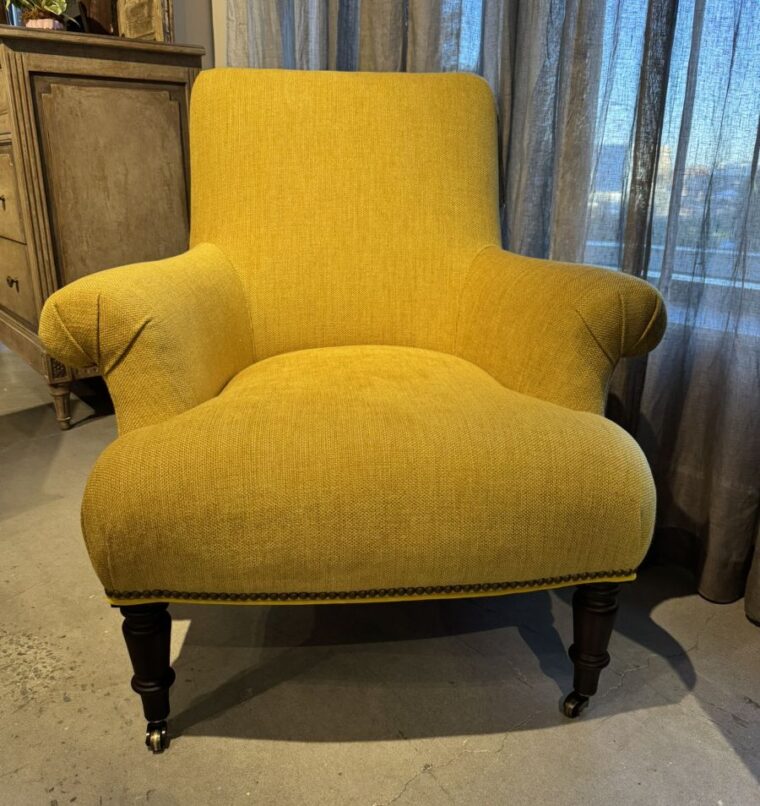Citrine Rolled Arm Chair - Image 3