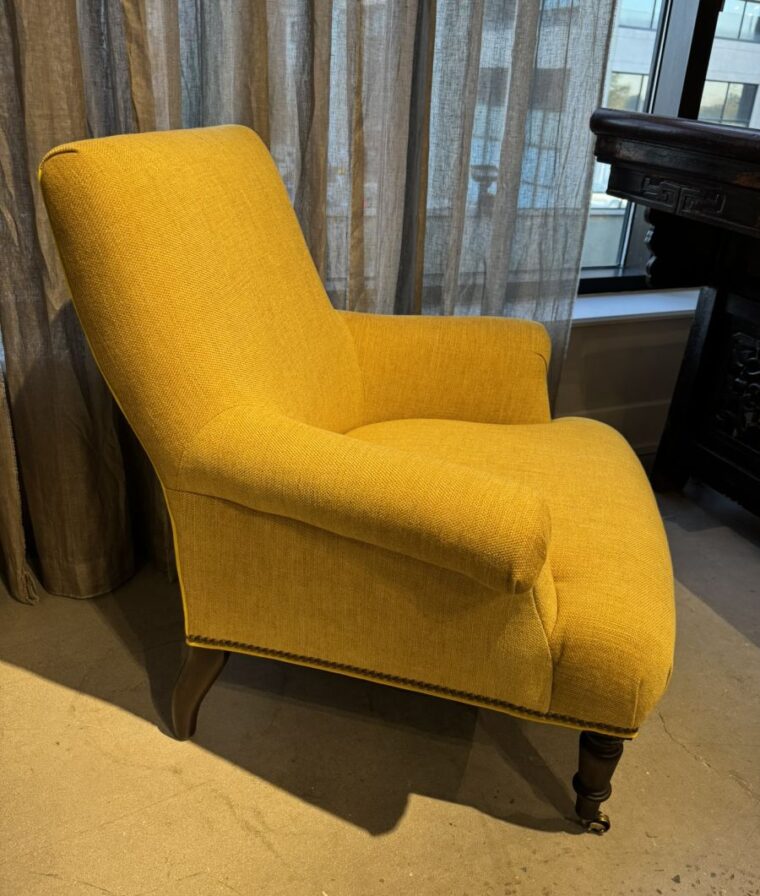 Citrine Rolled Arm Chair - Image 4
