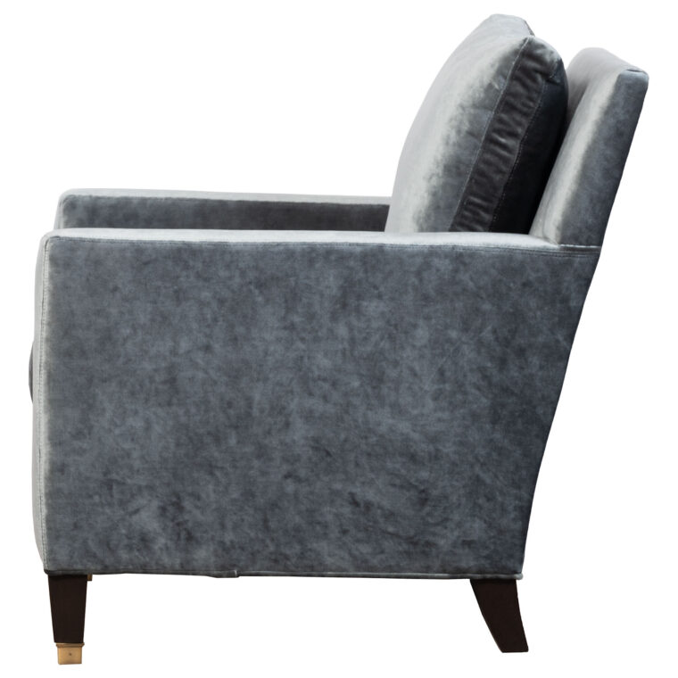Bellamy Upholstered Chair with Brass Feet - Image 3