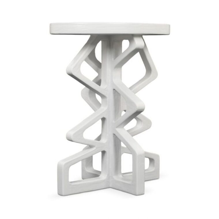 Frost White Kapp Side Table