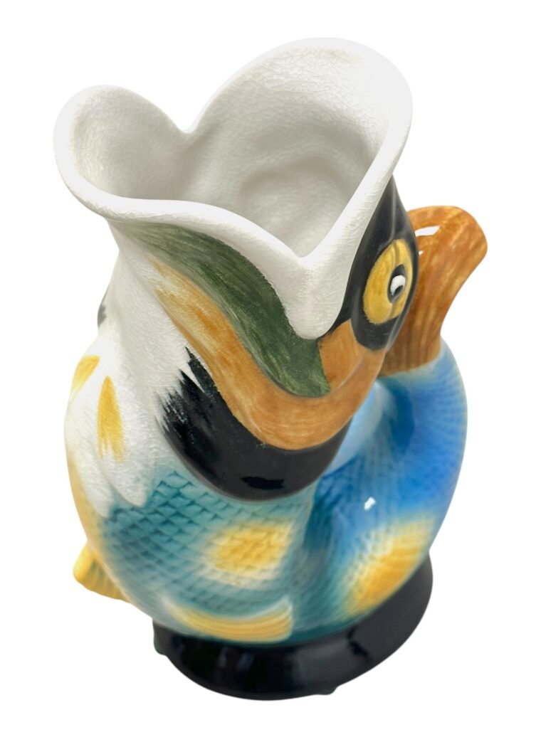 Mid-Century Ceramic Fish Vase - Image 8