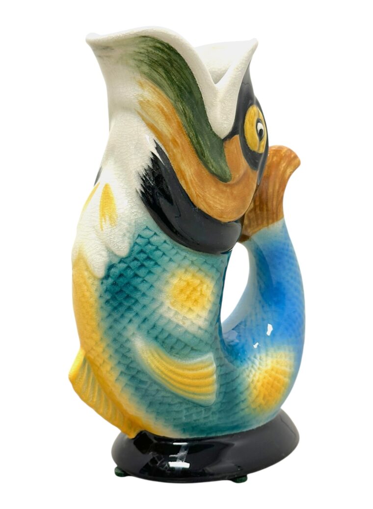 Mid-Century Ceramic Fish Vase - Image 5