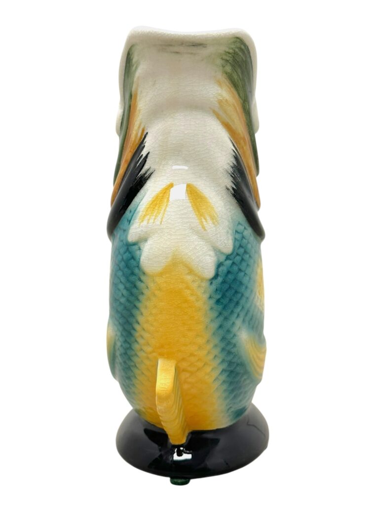 Mid-Century Ceramic Fish Vase - Image 7