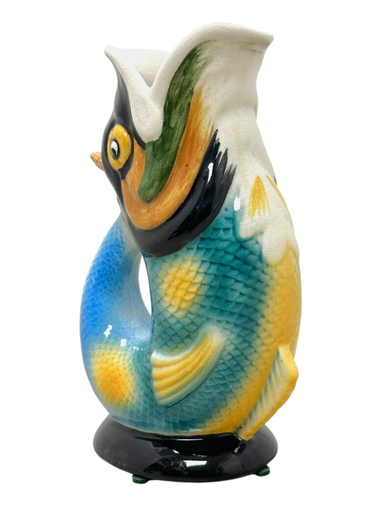 Mid-Century Ceramic Fish Vase - Image 6