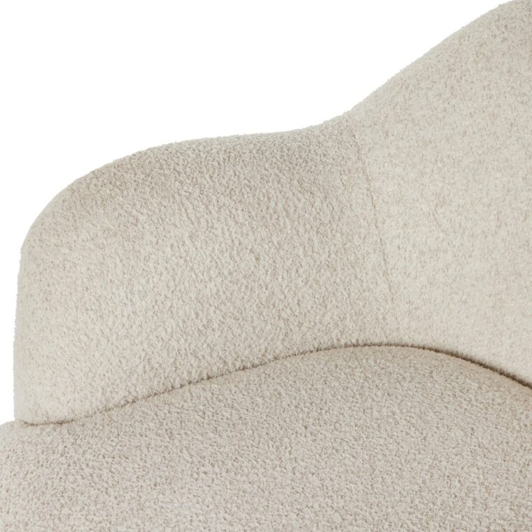 Plush Ivory Swivel Chair - Image 8