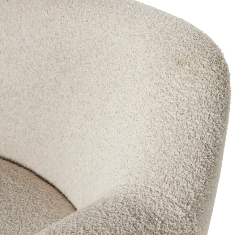 Plush Ivory Swivel Chair - Image 9