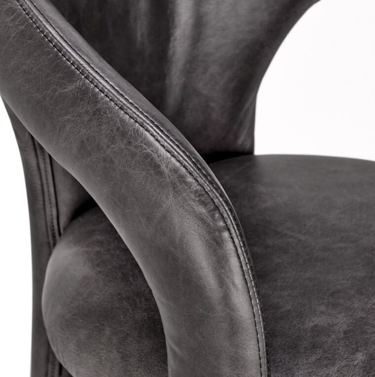 Highlands Modern Leather Dining Chair - Image 10