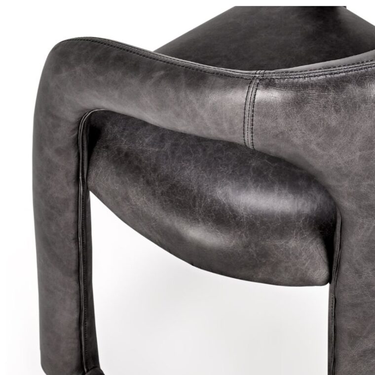 Highlands Modern Leather Dining Chair - Image 11