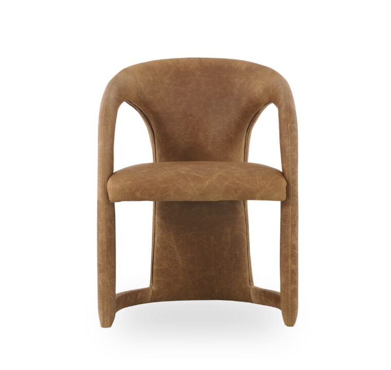 Highlands Modern Leather Dining Chair - Image 2