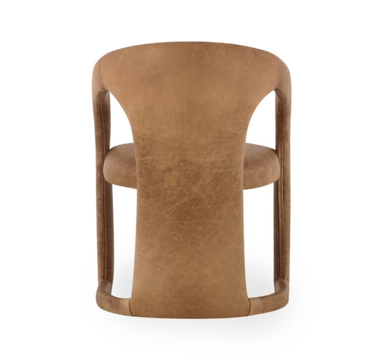 Highlands Modern Leather Dining Chair - Image 4