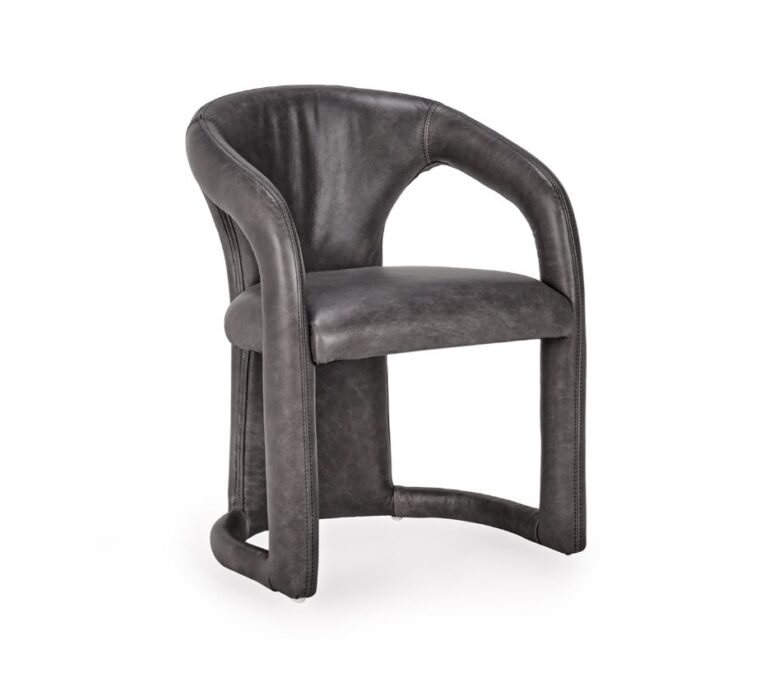 Highlands Modern Leather Dining Chair - Image 6