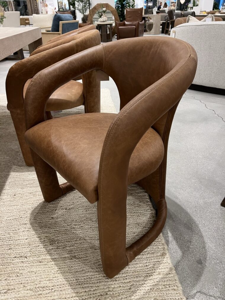 Highlands Modern Leather Dining Chair - Image 17