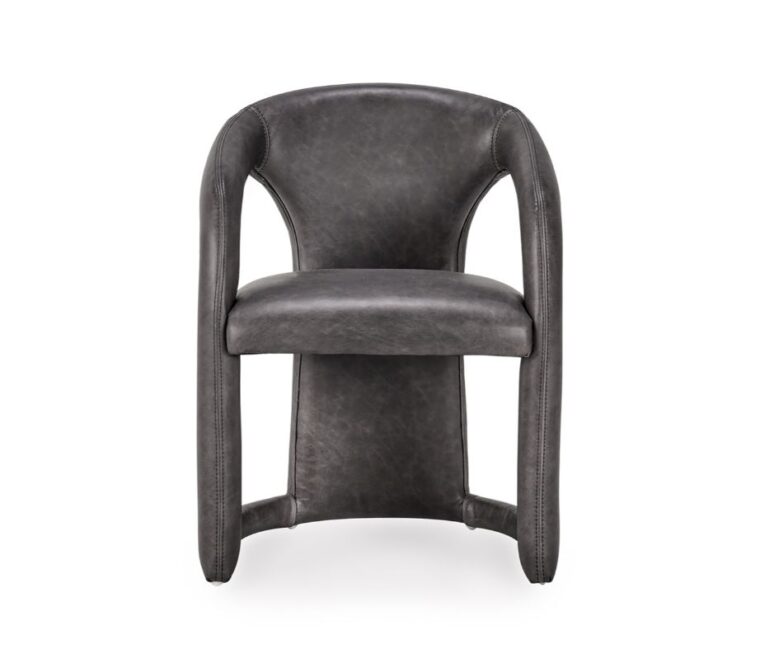 Highlands Modern Leather Dining Chair - Image 7