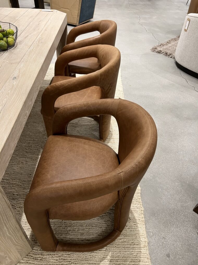 Highlands Modern Leather Dining Chair - Image 18