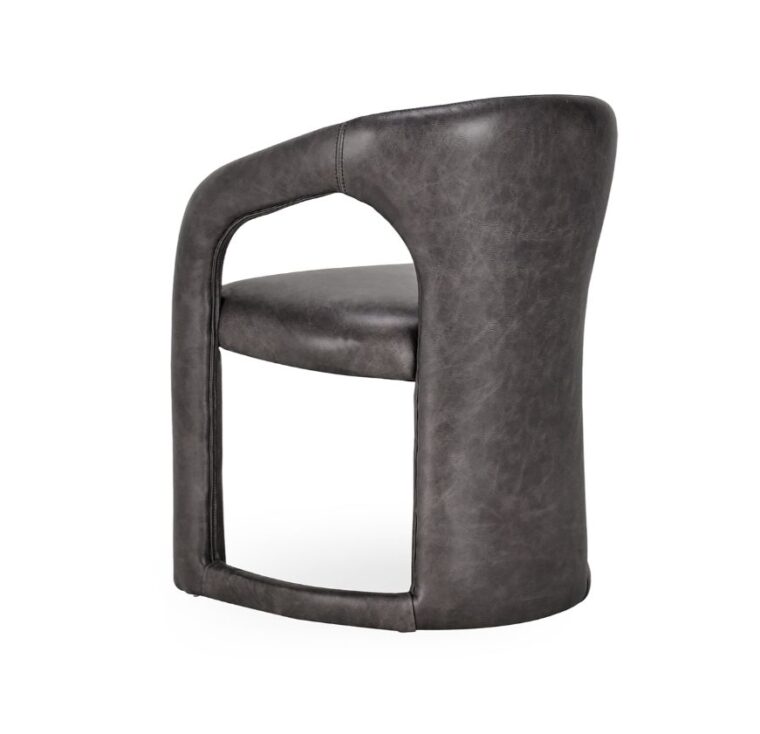 Highlands Modern Leather Dining Chair - Image 9