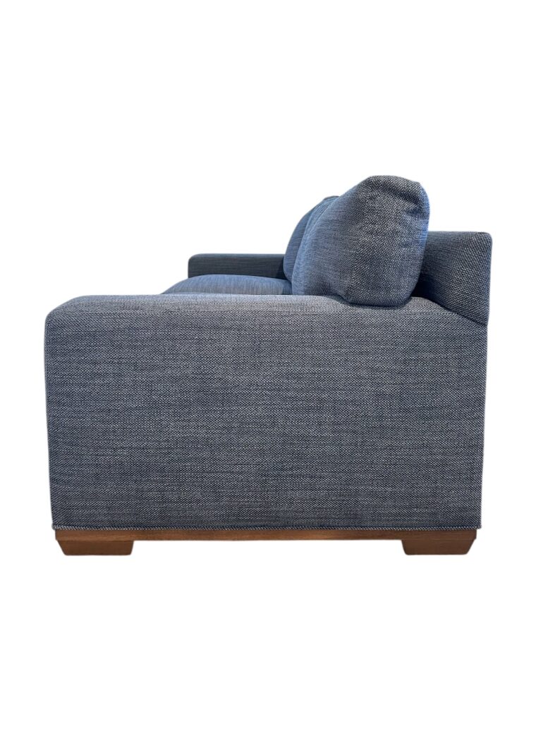 Apartment Sofa in Blue Upholstery - Image 4