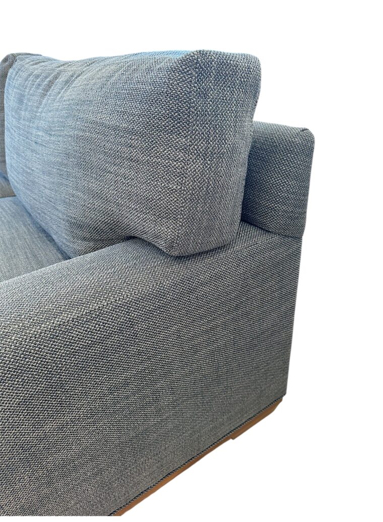 Apartment Sofa in Blue Upholstery - Image 5