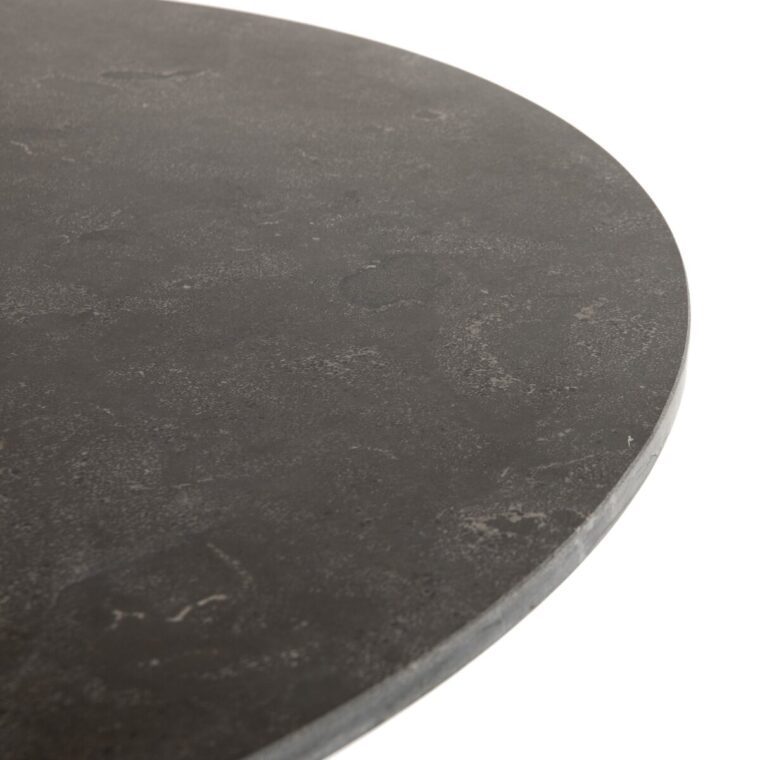 42" Round Powell Marble and Iron Dining Table - Image 8
