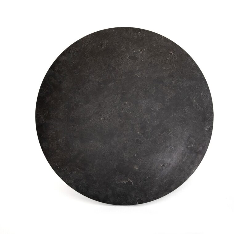 42" Round Powell Marble and Iron Dining Table - Image 9