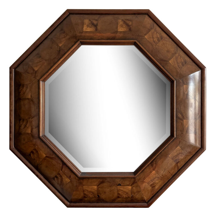 Octagonal Curved Frame Oyster Mirror