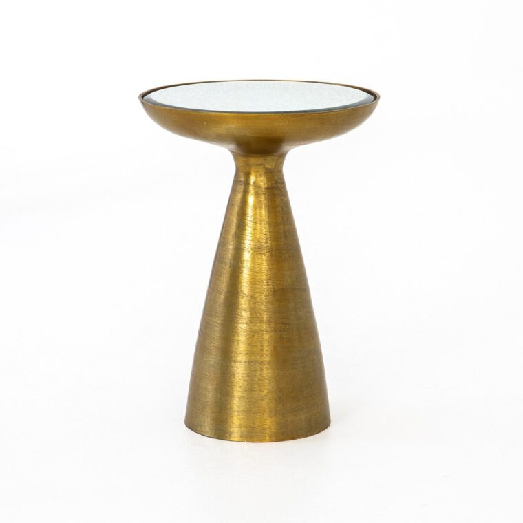 Mod Pedestal Table with Mirrored Top