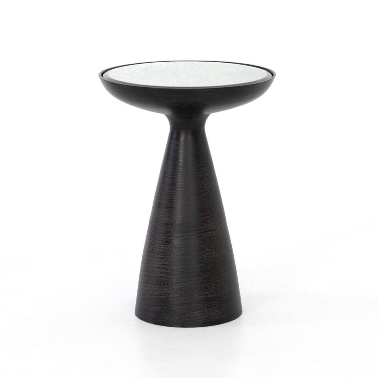 Mod Pedestal Table with Mirrored Top - Image 9