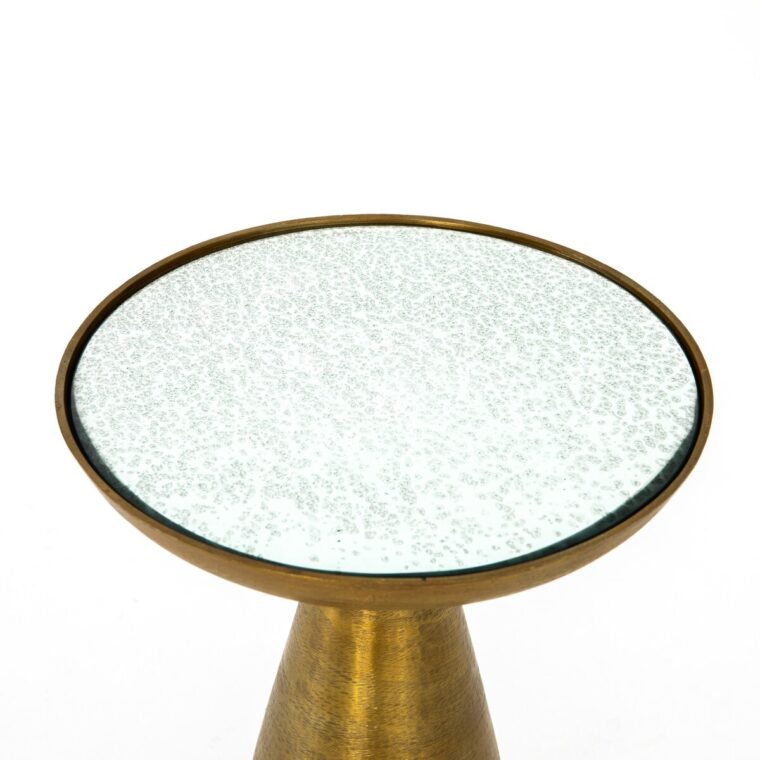 Mod Pedestal Table with Mirrored Top - Image 3