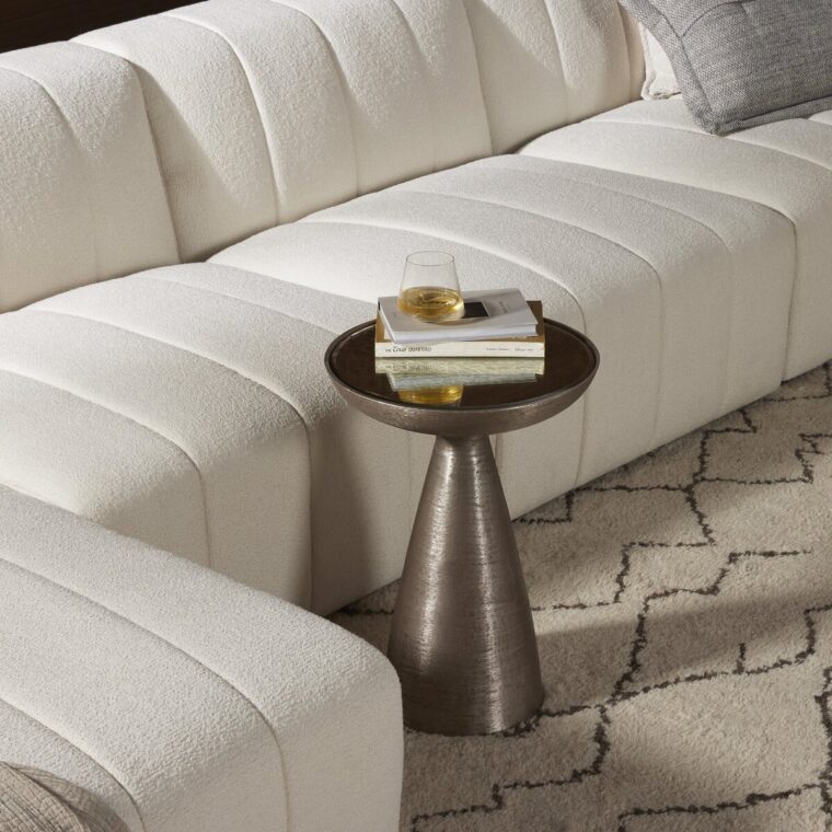 Mod Pedestal Table with Mirrored Top - Image 15