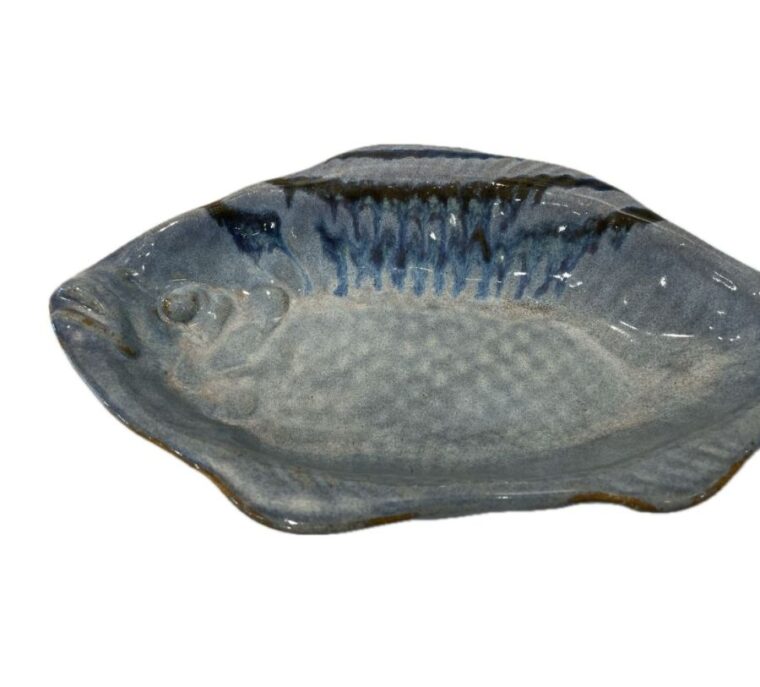 Vintage Blue Fish Tray - Image 2